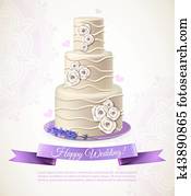 Wedding Cake Illustration Wedding Cake Illustration