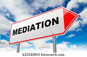 Mediation on Red Road Sign.