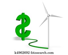 verde, energia, poupança