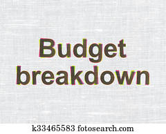 finanz, concept:, budget, zusammenbruch, auf, stoffstruktur, hintergrund