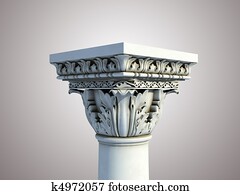 Isolated greek pedestal Isolated greek pedestal