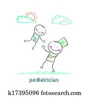 pediatrician playing with child pediatrician playing with child