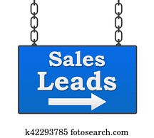Sales Leads Hanging Signboard Sales Leads Hanging Signboard