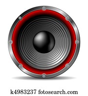 Audio speaker. Audio speaker.
