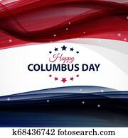 Columbus Day Background. Illustration