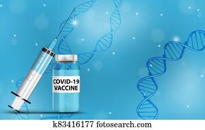 covid-19, תרכיב, רפואי, רקע., וקטור, illustration., eps10