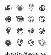 Globe Earth Icons Globe Earth Icons