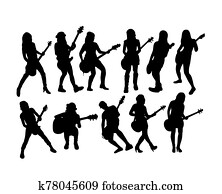 Guitarist Silhouettes Guitarist Silhouettes