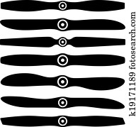 וקטור, מטוס, מדחף, סמלים