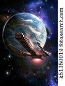 חללית, כוכב לכת, ו, ירח