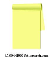 Blank notepad, notebook Blank notepad, notebook
