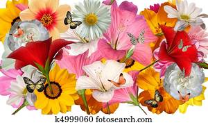 flower collage template 5 flower collage template 5