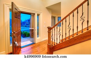 Front door open Front door open