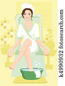 Woman at spa Woman at spa