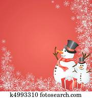 קטע של חורף, -, כרטיס של חג ההמולד