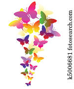abstract background with butterflies abstract background with butterflies