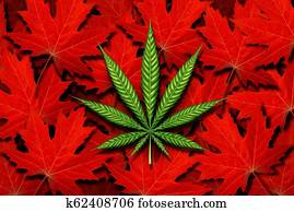 Canada Cannabis Concept Canada Cannabis Concept