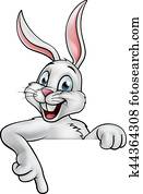 Cartoon Easter Bunny Rabbit Cartoon Easter Bunny Rabbit