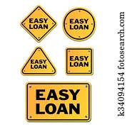 easy loan signs
