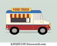 Food Truck Vectors | Our Top 1000+ Food Truck Clip Art | Fotosearch