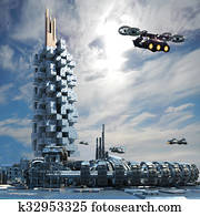 Futuristic city Futuristic city