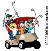 Golfing Family Golfing Family