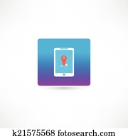 gps on iphone icon gps on iphone icon
