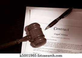 legal, martillo, y, contrato