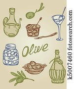 retro olive icons retro olive icons