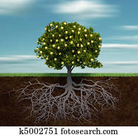 Tree with golden apple Tree with golden apple