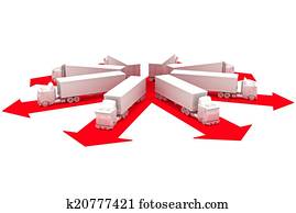 משאיות, כותרת, out, ל, משלוח