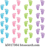 Baby foot steps