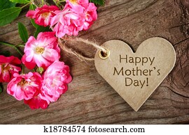 coração amoldou, dia mães, cartão