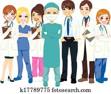 hospitalar, equipe médica