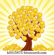 Money Tree Clipart K13570861 Fotosearch - money tree