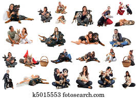 people with dogs people with dogs