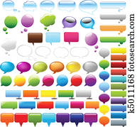 Speech Bubbles Set Speech Bubbles Set
