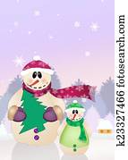 איש שלג, משפחה