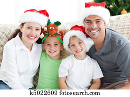 Family portrait for Christmas