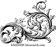 Floral Scroll Floral Scroll