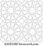 Geometric Seamless Pattern white Geometric Seamless Pattern white