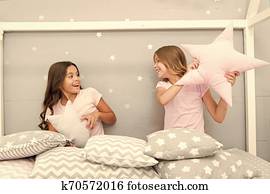 Pillow Fight Pajama Party Sleepover Time For Fun Best Girls