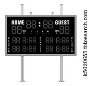 Home and Guest Scoreboard Home and Guest Scoreboard