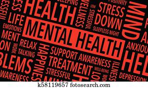 mental health words background mental health words background