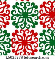 palla neve, natale, ripetere, modello