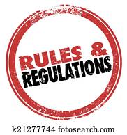 Rules and Regulations Red Ink Stamp Follow Laws Guidelines Rules and Regulations Red Ink Stamp Follow Laws Guidelines