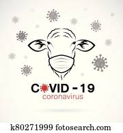 Sheeps wearing a mask to protect against the covid-19 virus., Breathing mask on sheep face flat vector icon for apps and websites. Easy editable layered vector illustration. Sheeps wearing a mask to protect against the covid-19 virus., Breathing mask on sheep face flat vector icon for apps and websites. Easy editable layered vector illustration.