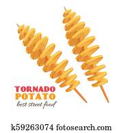 spiral tornado potato spiral tornado potato