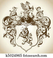 מקושט, האראלדיך, סמל