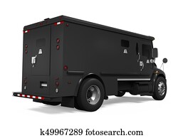 Armored Truck Isolated Armored Truck Isolated